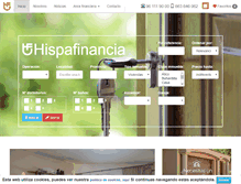 Tablet Screenshot of hispafinancia.com